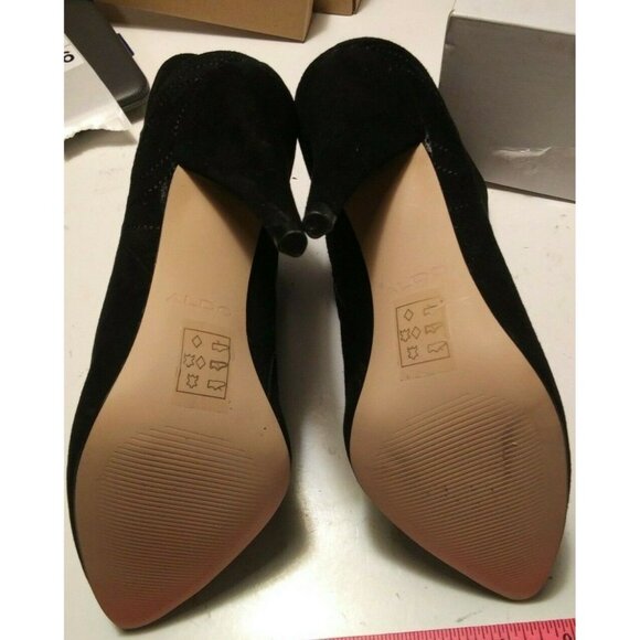 New Aldo Dinoto leather boots women's size 6 black new in box - Picture 8 of 9